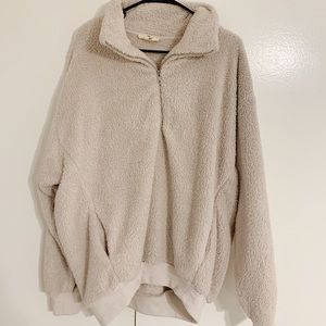 Sherpa oversized quarter zip